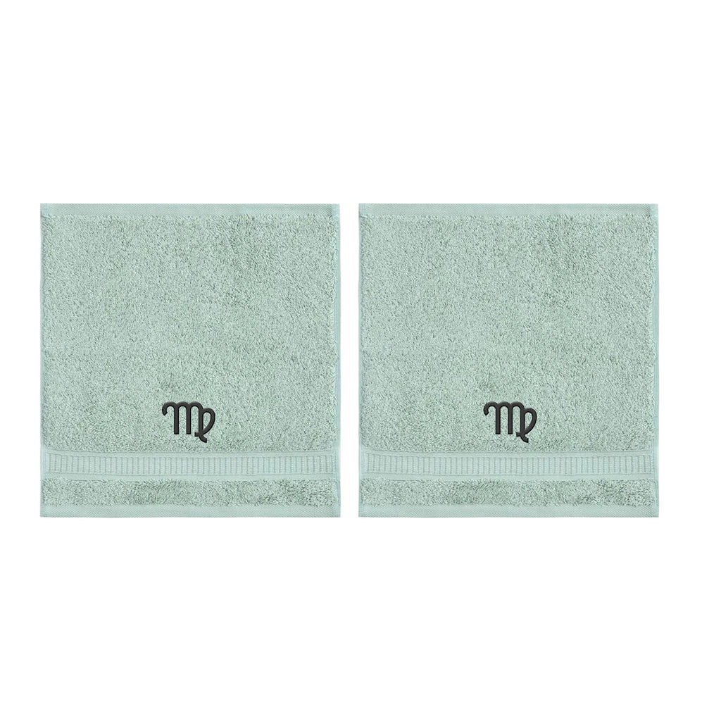 Customized Zodiac Towels - Washcloths and Hand Towels - Set of 2 by La'Hammam - Ladiesse