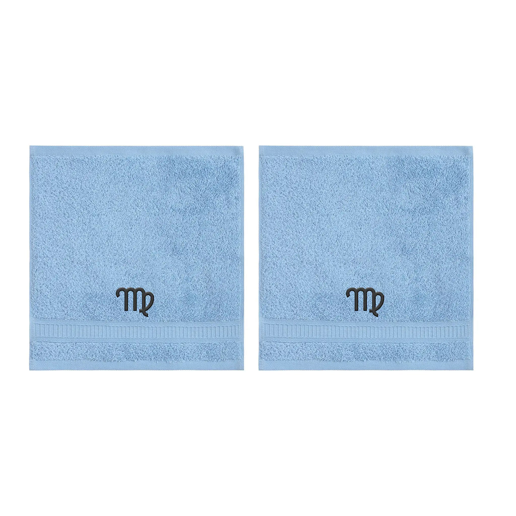 Customized Zodiac Towels - Washcloths and Hand Towels - Set of 2 by La'Hammam - Ladiesse