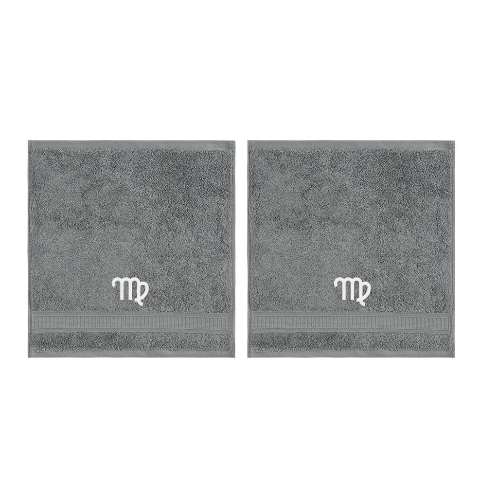 Customized Zodiac Towels - Washcloths and Hand Towels - Set of 2 by La'Hammam - Ladiesse