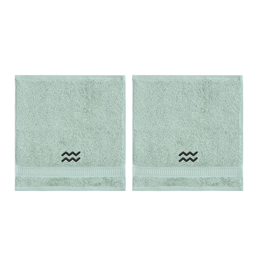 Customized Zodiac Towels - Washcloths and Hand Towels - Set of 2 by La'Hammam - Ladiesse