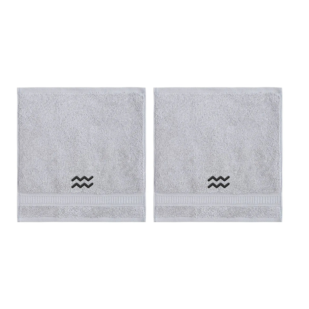 Customized Zodiac Towels - Washcloths and Hand Towels - Set of 2 by La'Hammam - Ladiesse