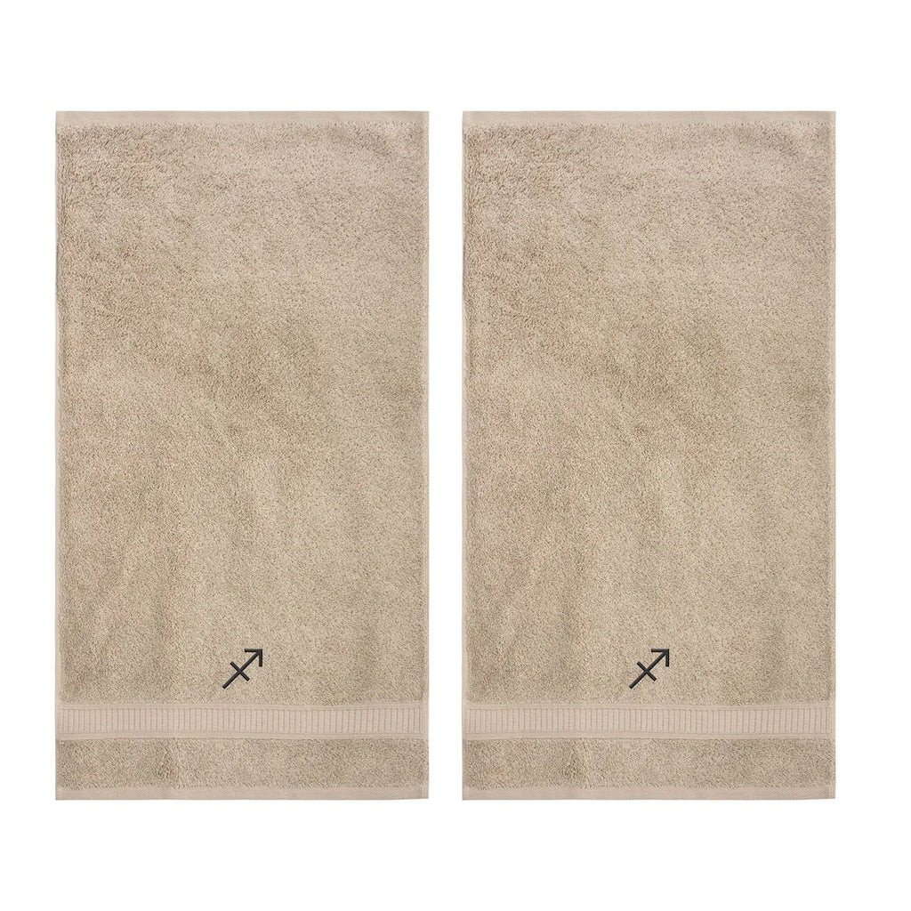Customized Zodiac Towels - Washcloths and Hand Towels - Set of 2 by La'Hammam - Ladiesse