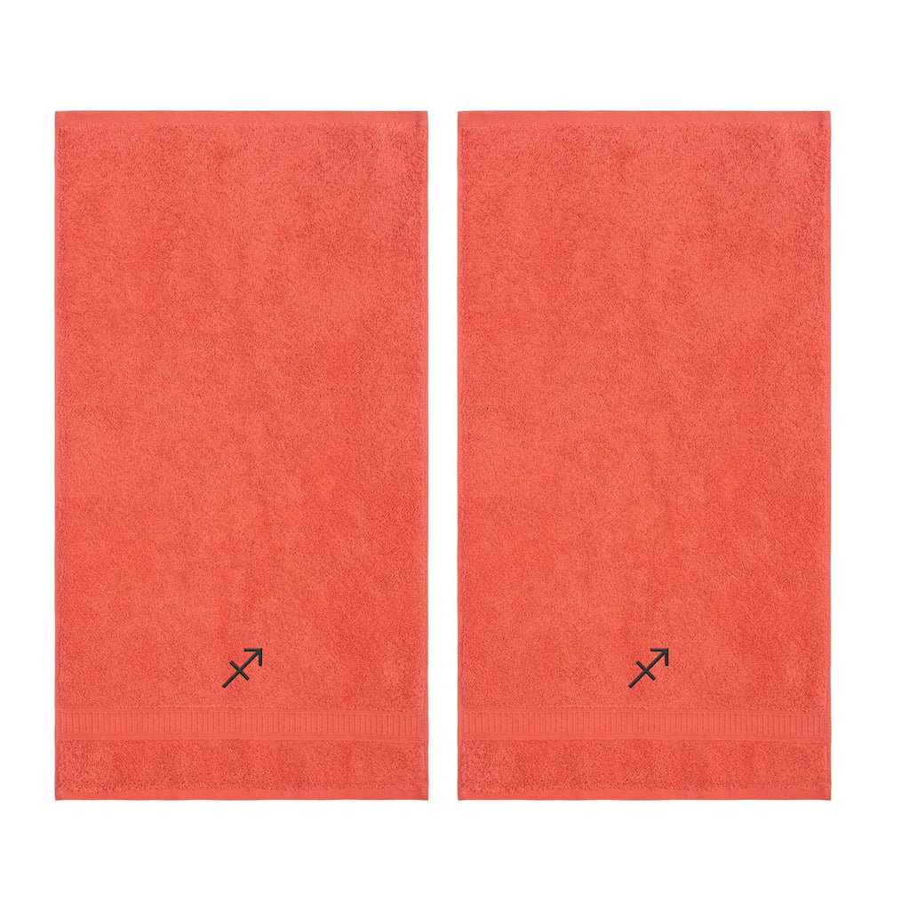 Customized Zodiac Towels - Washcloths and Hand Towels - Set of 2 by La'Hammam - Ladiesse