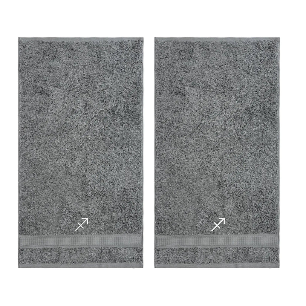 Customized Zodiac Towels - Washcloths and Hand Towels - Set of 2 by La'Hammam - Ladiesse