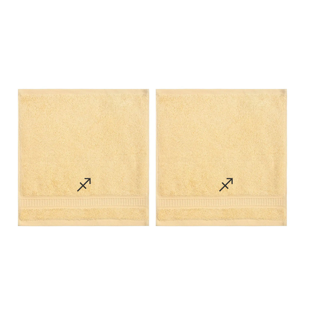 Customized Zodiac Towels - Washcloths and Hand Towels - Set of 2 by La'Hammam - Ladiesse