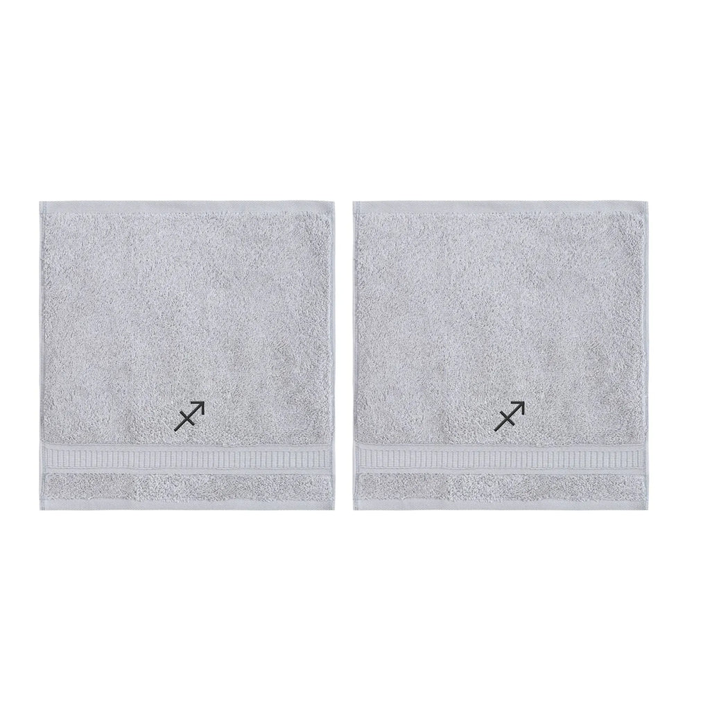 Customized Zodiac Towels - Washcloths and Hand Towels - Set of 2 by La'Hammam - Ladiesse