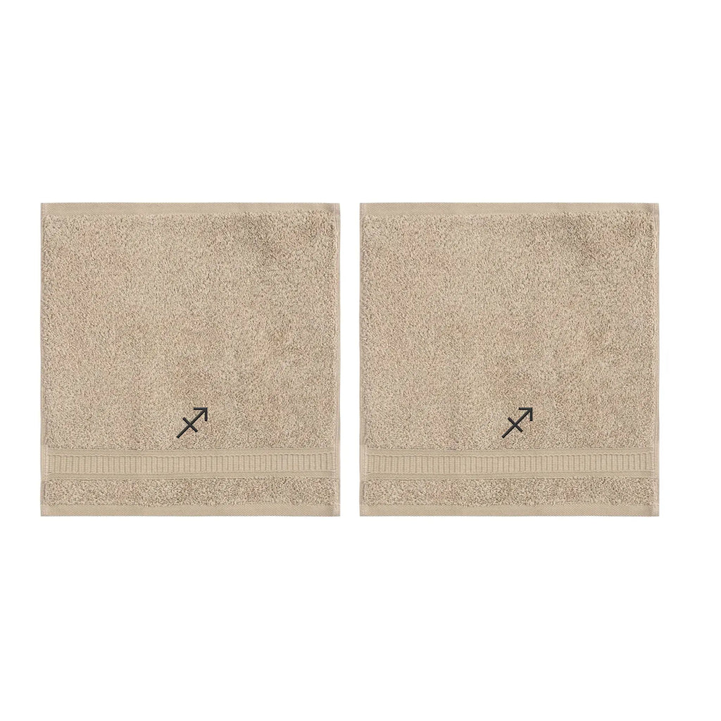 Customized Zodiac Towels - Washcloths and Hand Towels - Set of 2 by La'Hammam - Ladiesse