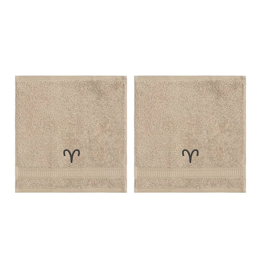 Customized Zodiac Towels - Washcloths and Hand Towels - Set of 2 by La'Hammam - Ladiesse