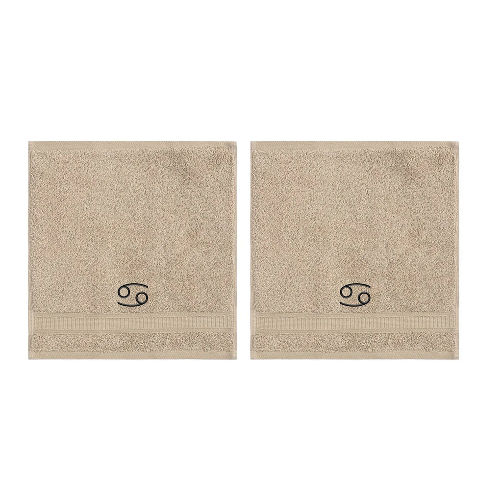 Customized Zodiac Towels - Washcloths and Hand Towels - Set of 2 by La'Hammam - Ladiesse