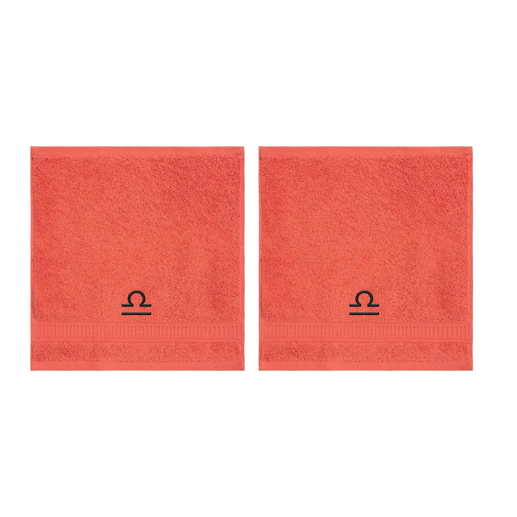 Customized Zodiac Towels - Washcloths and Hand Towels - Set of 2 by La'Hammam - Ladiesse