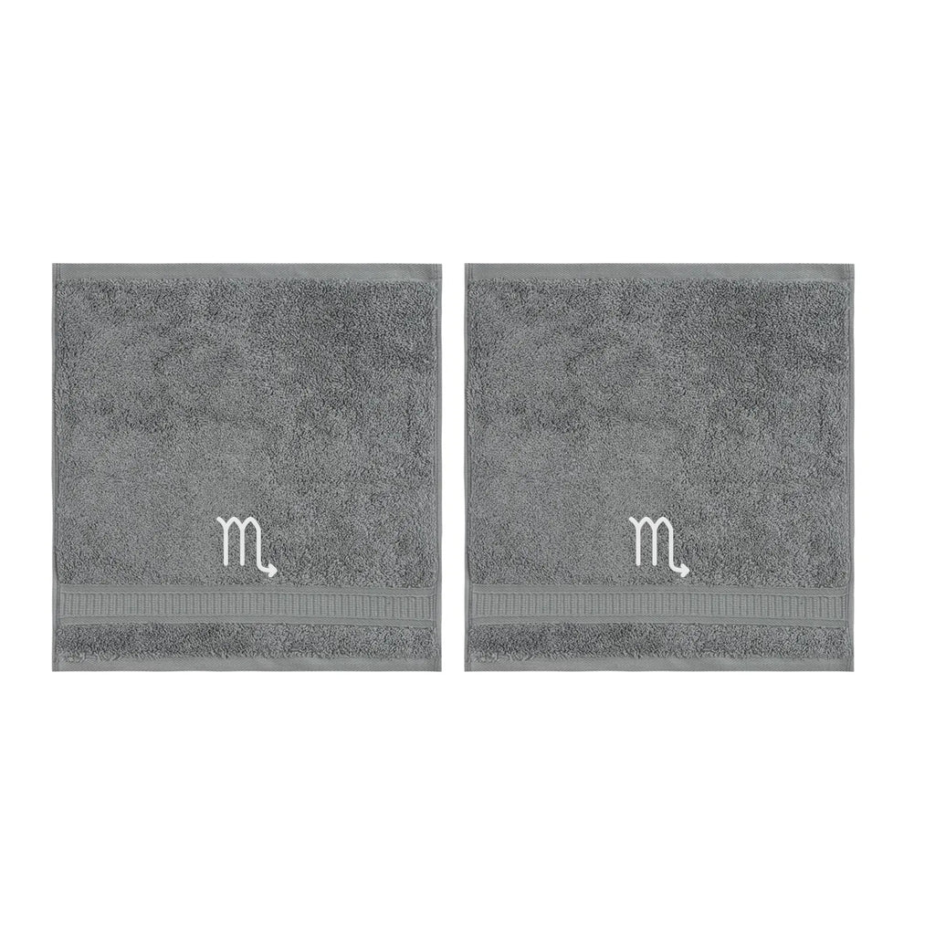 Customized Zodiac Towels - Washcloths and Hand Towels - Set of 2 by La'Hammam - Ladiesse