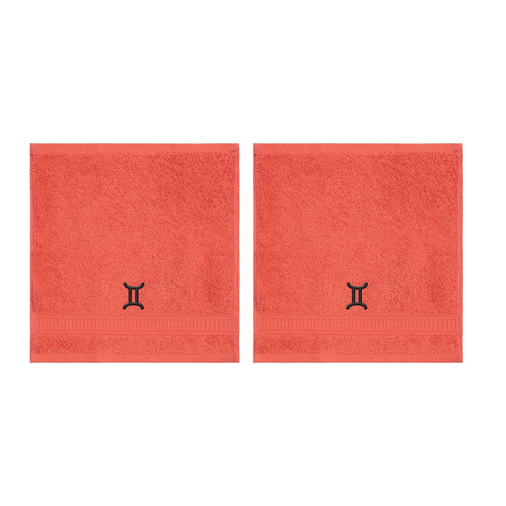 Customized Zodiac Towels - Washcloths and Hand Towels - Set of 2 by La'Hammam - Ladiesse