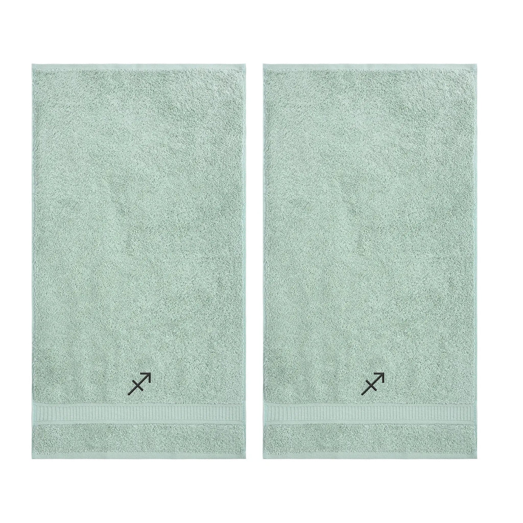 Customized Zodiac Towels - Washcloths and Hand Towels - Set of 2 by La'Hammam - Ladiesse