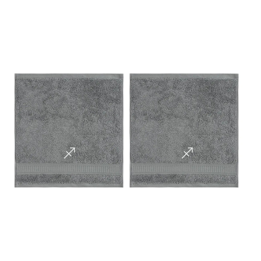 Customized Zodiac Towels - Washcloths and Hand Towels - Set of 2 by La'Hammam - Ladiesse