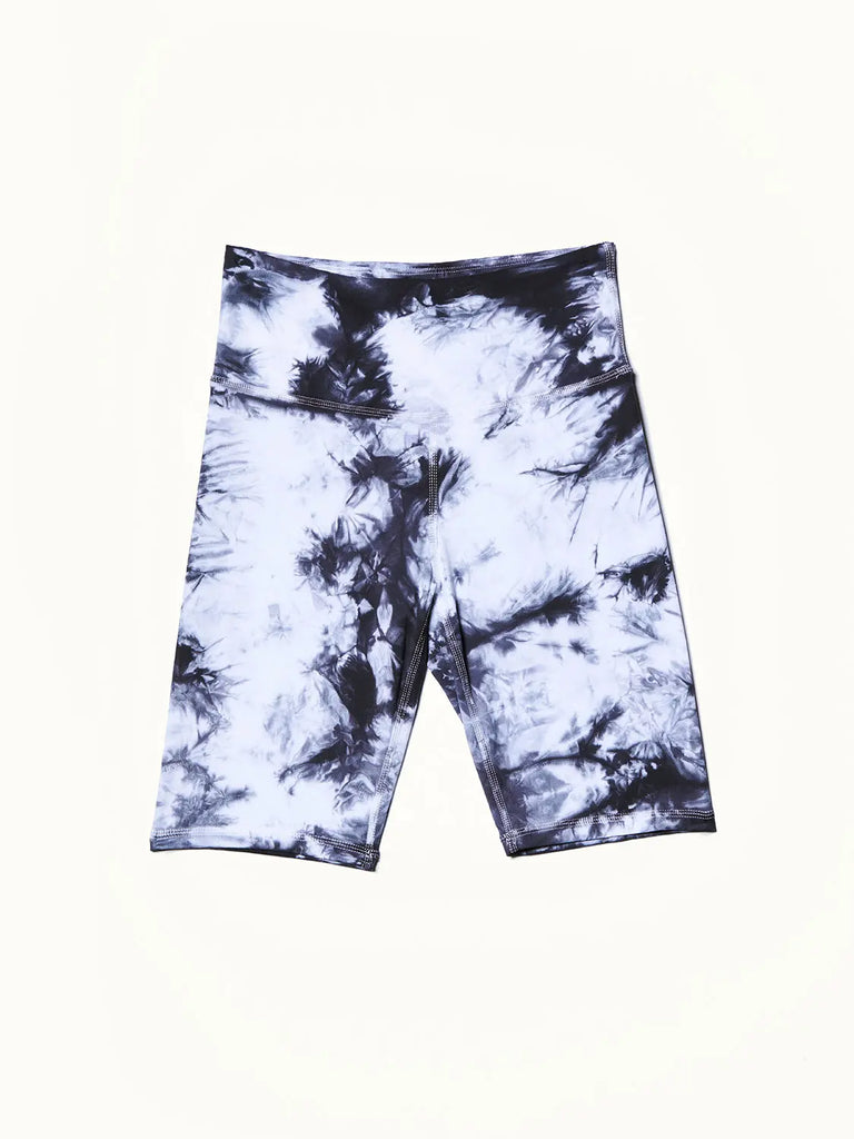 Dani Tie-Dye Biker Short in Black by ALAMAE ALAMAE