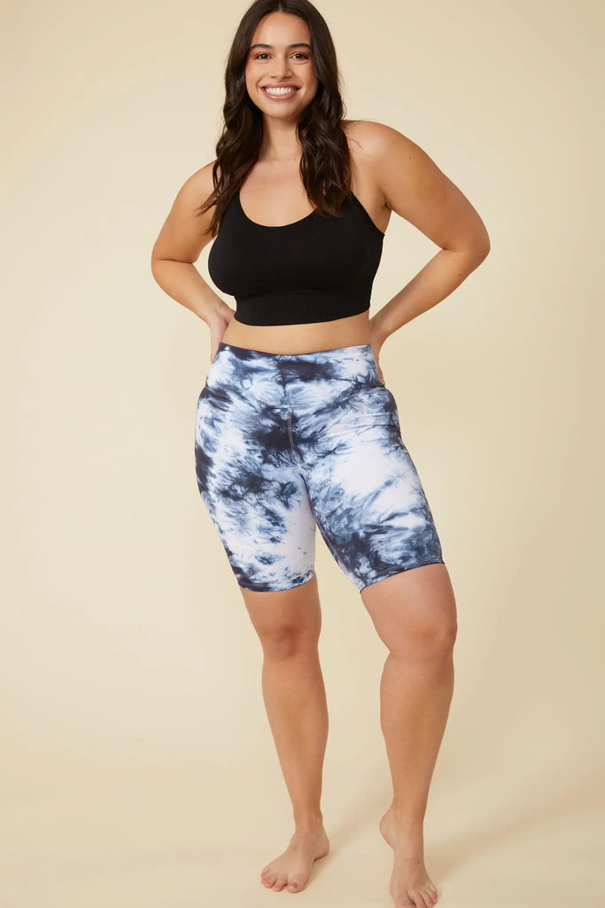 Dani Tie-Dye Biker Short in Blue by ALAMAE ALAMAE