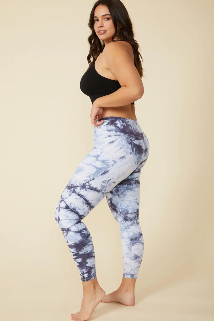 Dani Tie-Dye Legging in Blue by ALAMAE ALAMAE