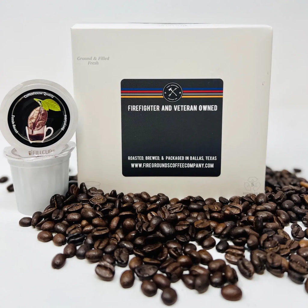 Dark Roast Coffee Pods by fire grounds coffee company fire grounds coffee company