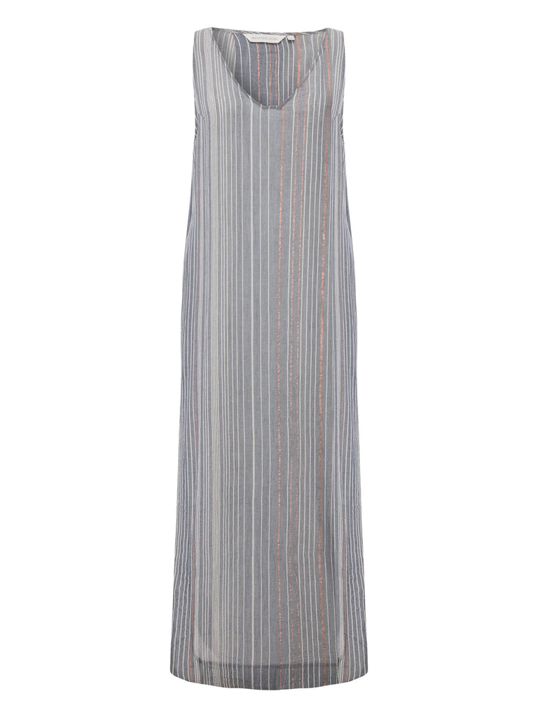 Day Break Dress - Navy With Stripes by The Handloom The Handloom