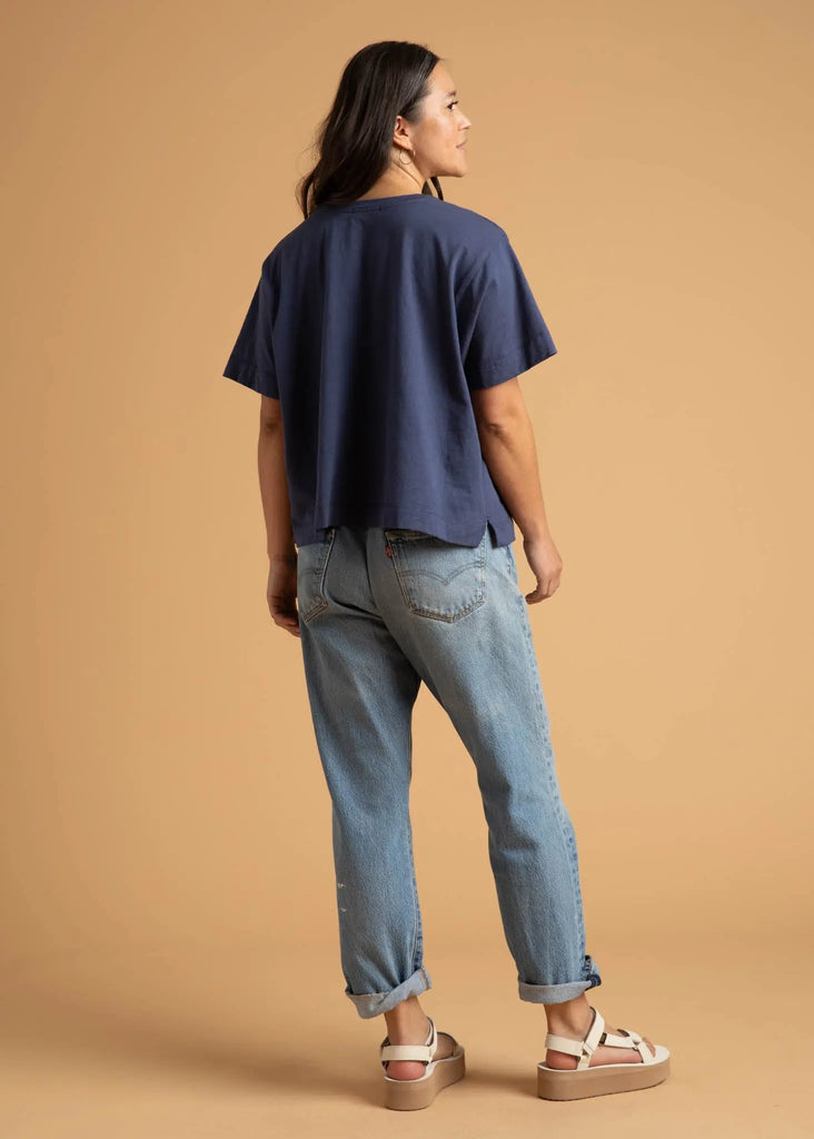 Daybreak Tee - Inky Blue by And For Good And For Good