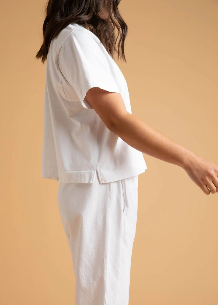 Daybreak Tee - White by And For Good And For Good