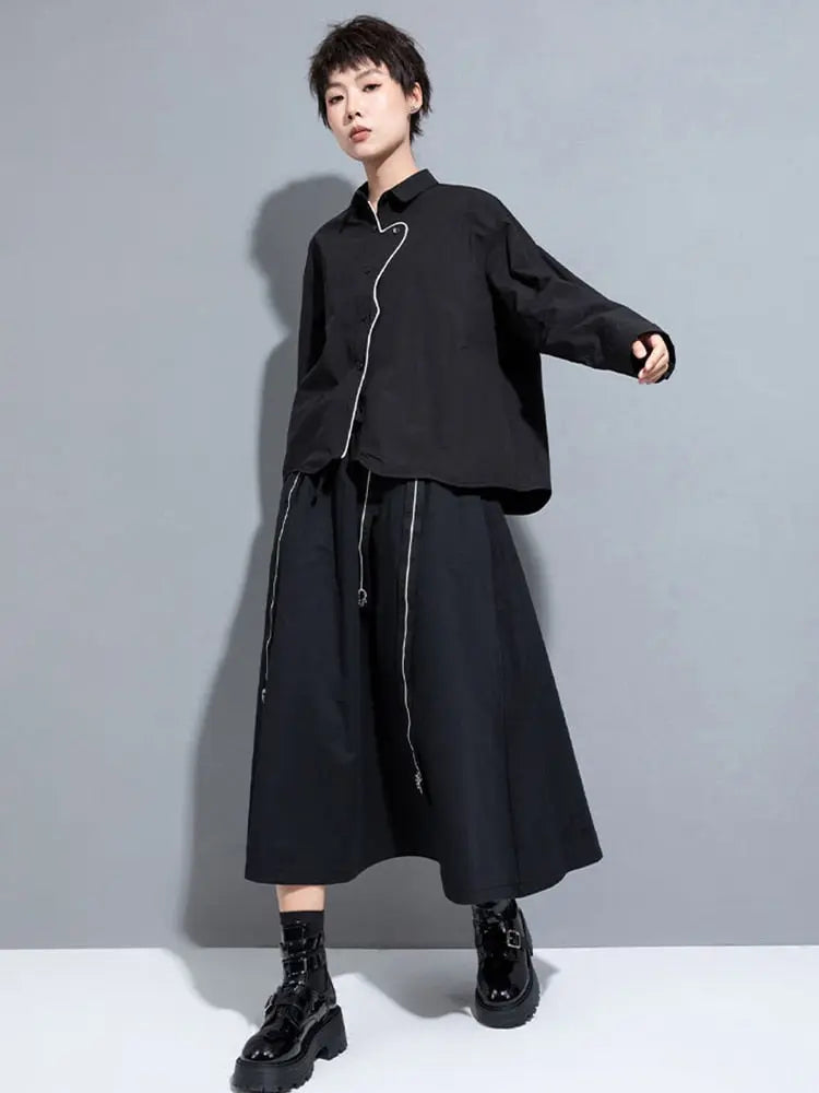 Denie Contrast Blouse by Marigold Shadows Marigold Shadows