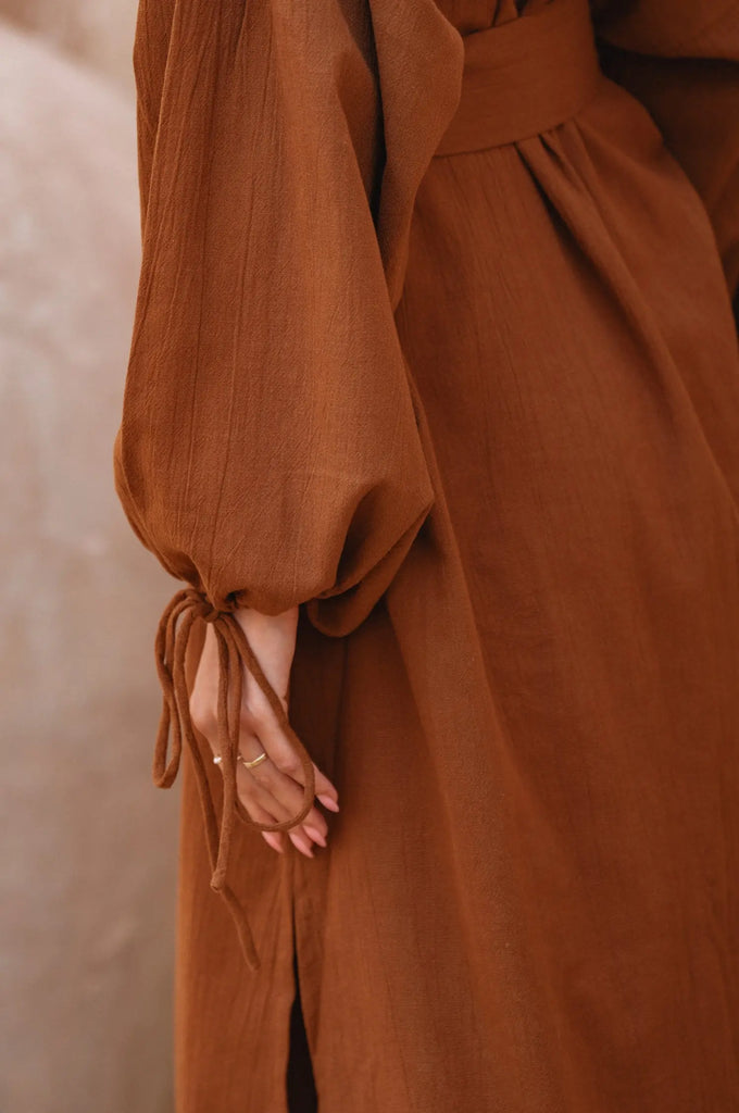 Denise Long Sleeve Linen Kimono Dress by Bali Lane Bali Lane