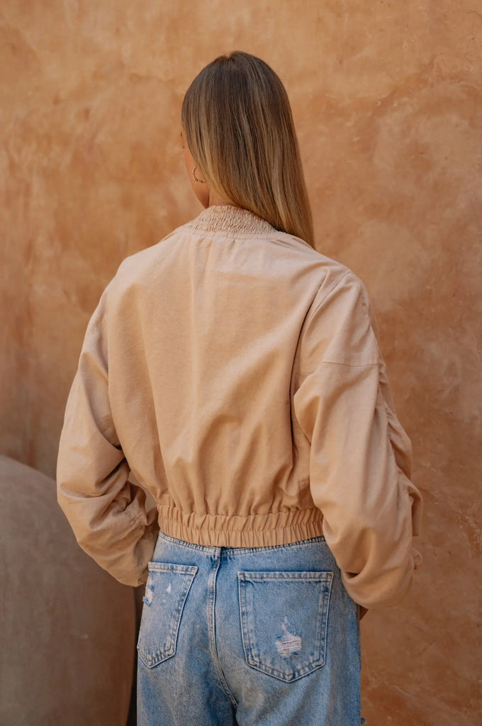 Denver Linen Bomber Jacket by Bali Lane Bali Lane