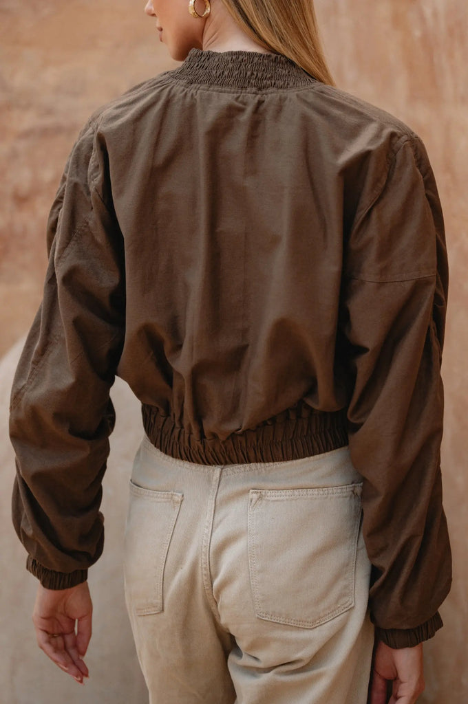 Denver Linen Bomber Jacket by Bali Lane Bali Lane