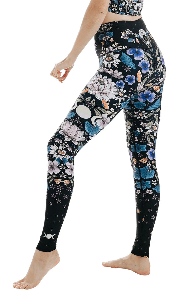 Divine Feminine Printed Yoga Leggings by Yoga Democracy Yoga Democracy