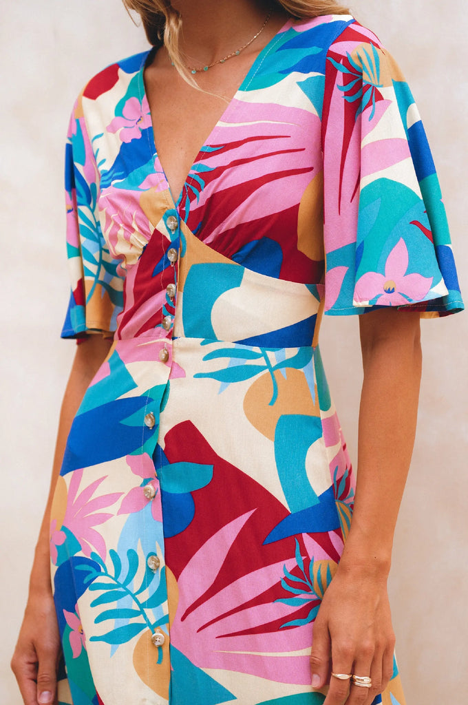 Donna Button Down Midi Dress by Bali ELF Bali ELF