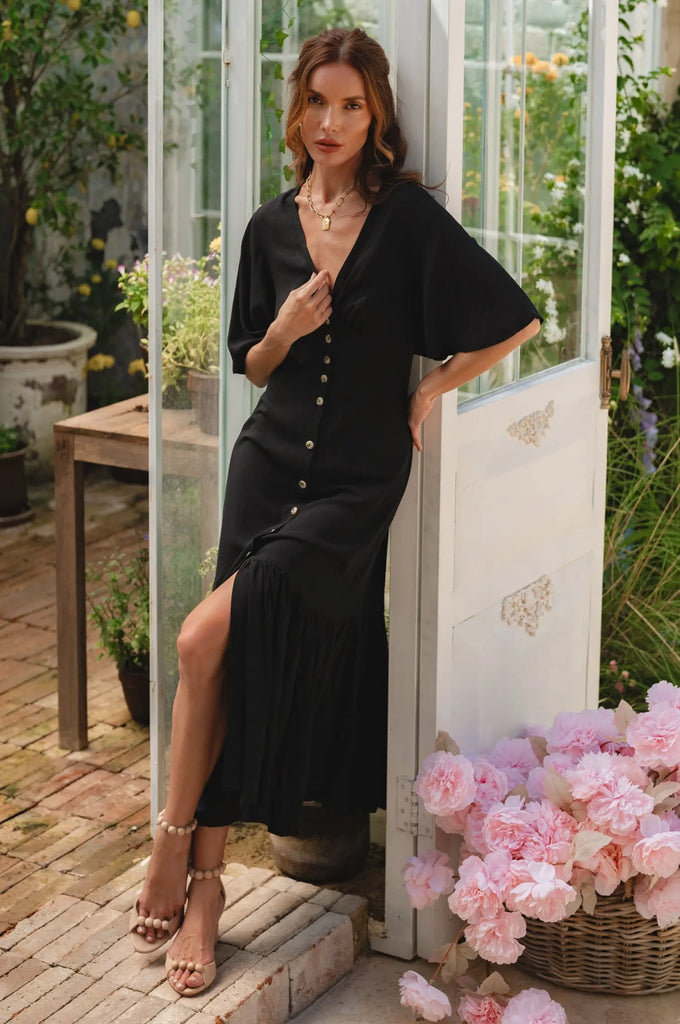 Donna Button Down Midi Dress by Bali ELF Bali ELF