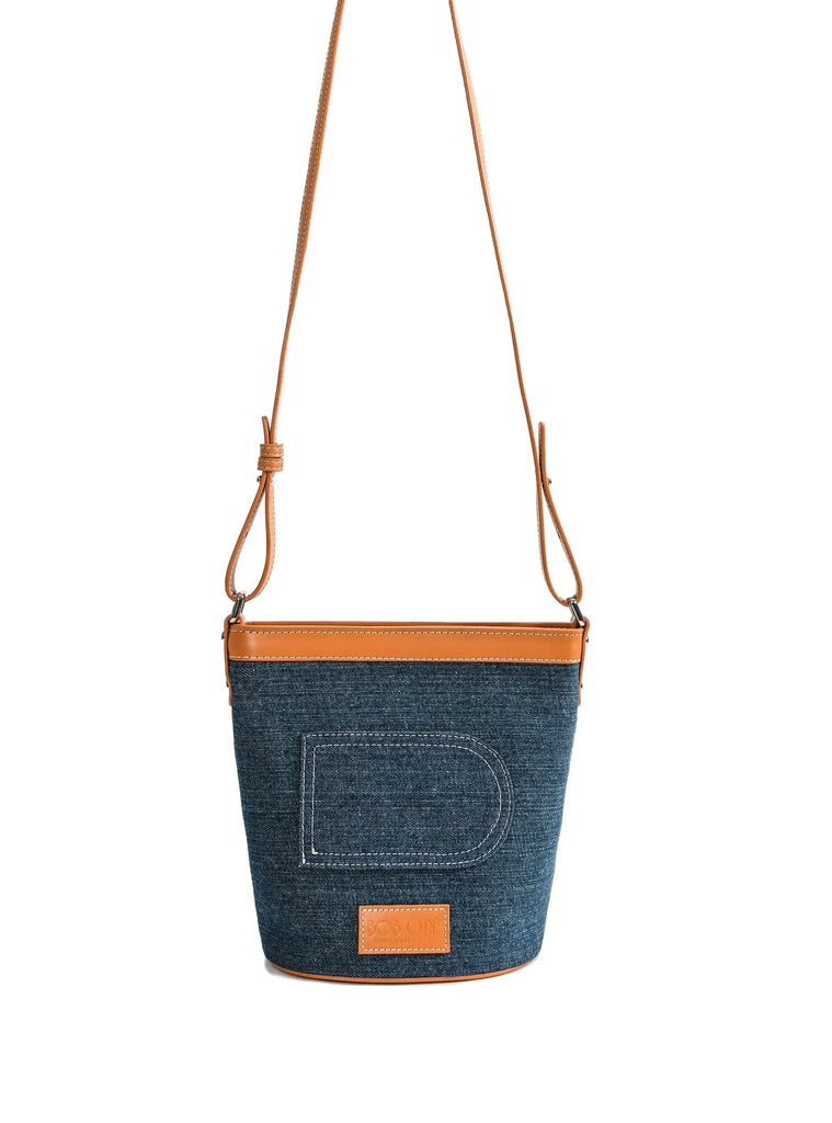 Dorothy Middle Size Bucket Bag, Denim by Bob Oré BOB ORE