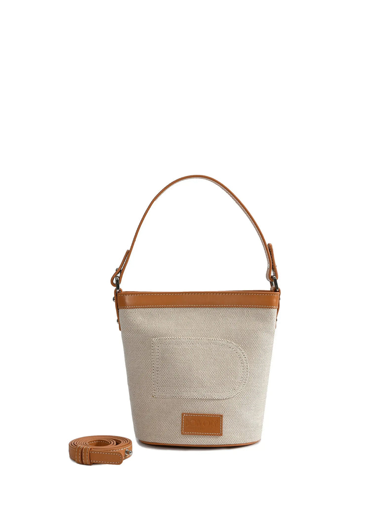 Dorothy Middle Size Bucket Bag, White by Bob Oré BOB ORE