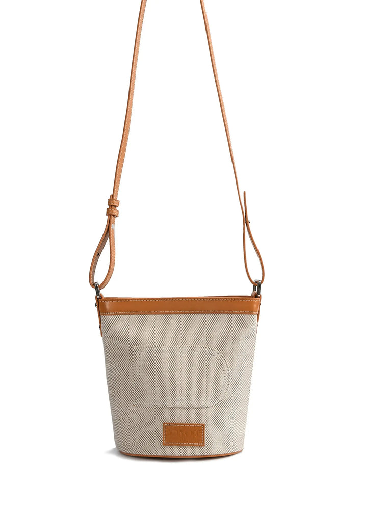 Dorothy Middle Size Bucket Bag, White by Bob Oré BOB ORE