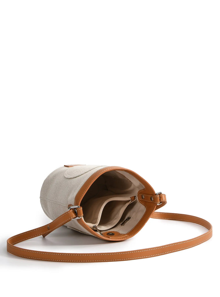 Dorothy Middle Size Bucket Bag, White by Bob Oré BOB ORE