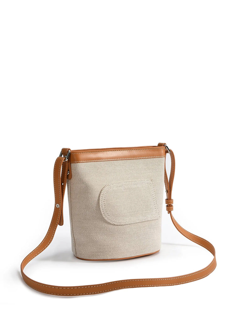 Dorothy Middle Size Bucket Bag, White by Bob Oré BOB ORE