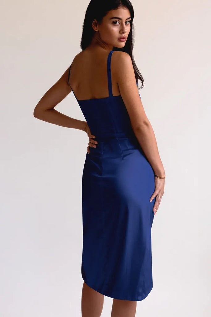 Draped Midi Dress by Averie AVERIE