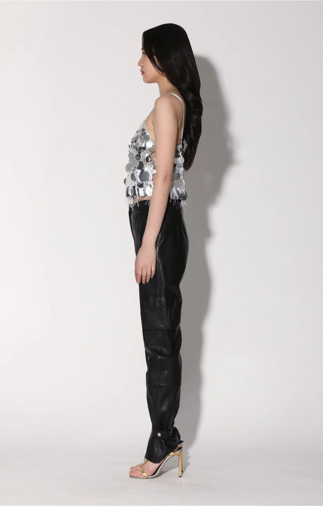 Dynah Top, Silver Starlet Sequin by Walter Baker Walter Baker