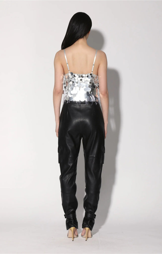Dynah Top, Silver Starlet Sequin by Walter Baker Walter Baker