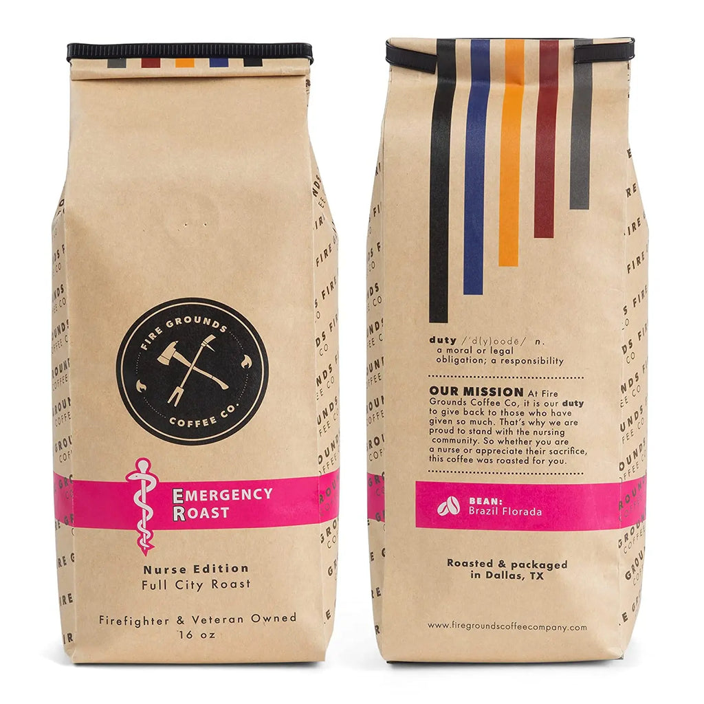 EMERGENCY ROAST (FULL CITY ROAST) by fire grounds coffee company fire grounds coffee company