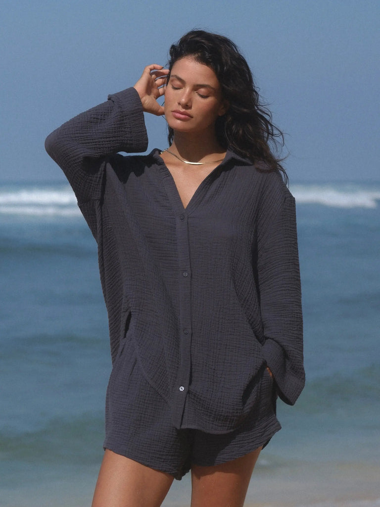 Echo Maxi Set - Navy by The Handloom The Handloom