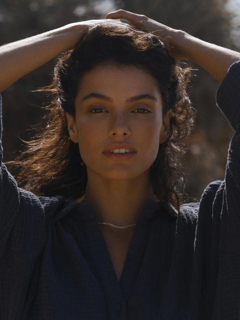 Echo Maxi Set - Navy by The Handloom The Handloom