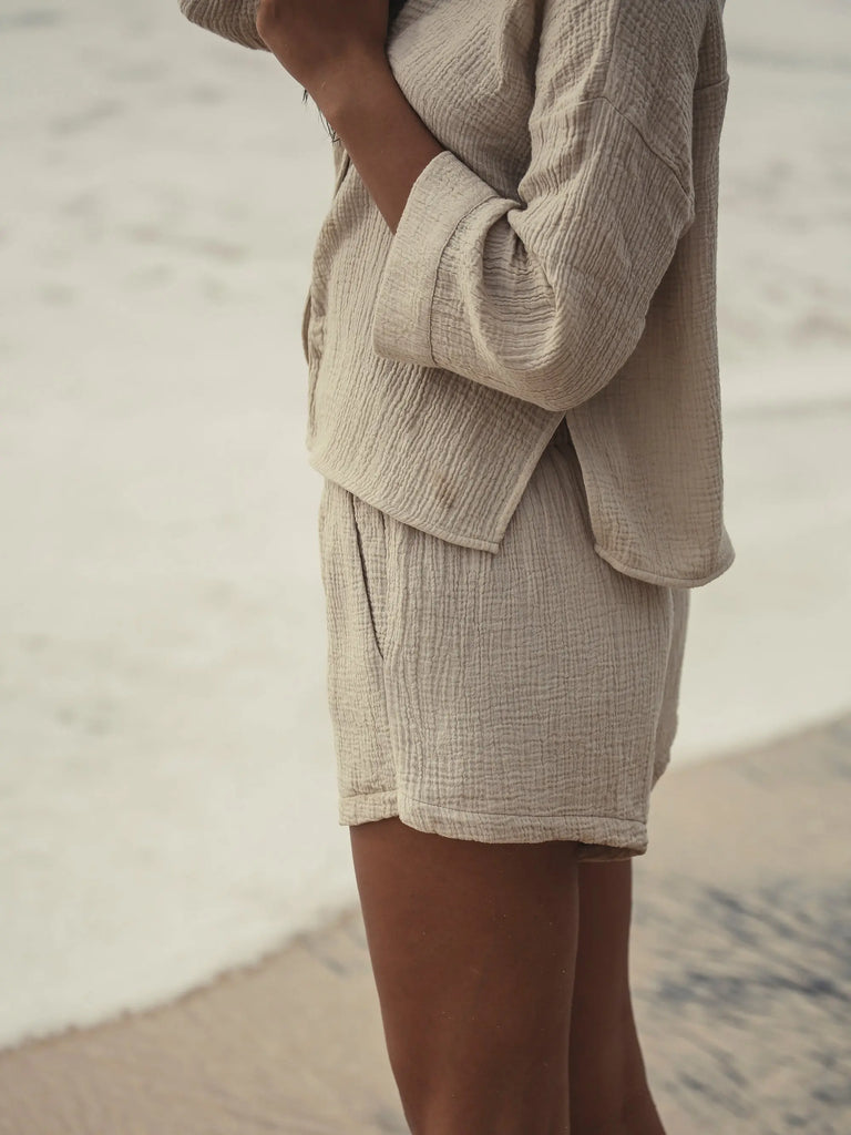 Echo Mini Shirt - Oatmeal by The Handloom The Handloom