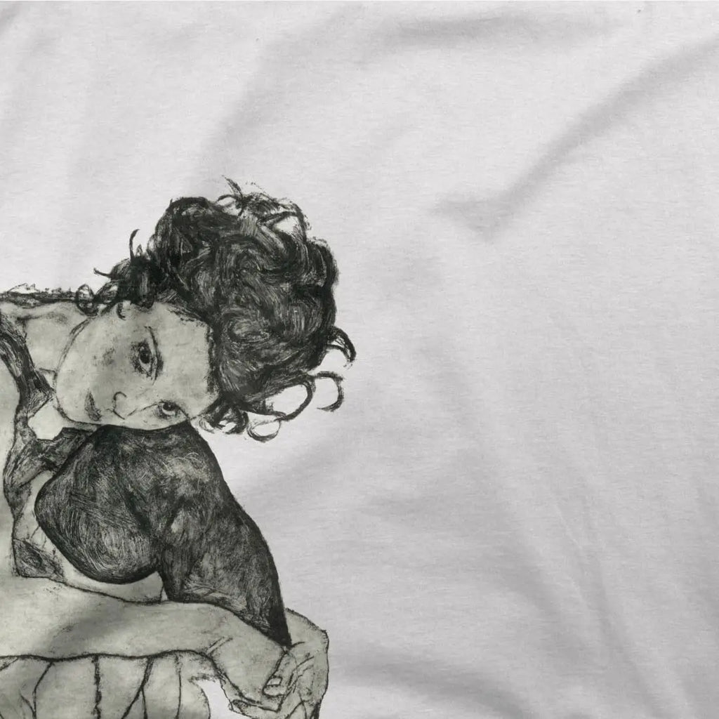 Egon Schiele Zeichnungen I (Drawings 1) 1917 Art T-Shirt by Art-O-Rama Shop ART-O-RAMA-SHOP
