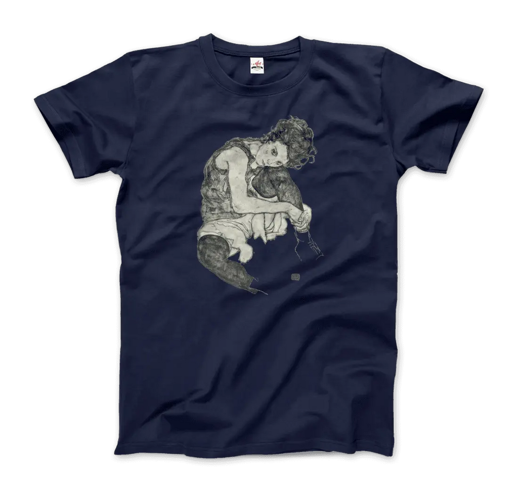 Egon Schiele Zeichnungen I (Drawings 1) 1917 Art T-Shirt by Art-O-Rama Shop ART-O-RAMA-SHOP