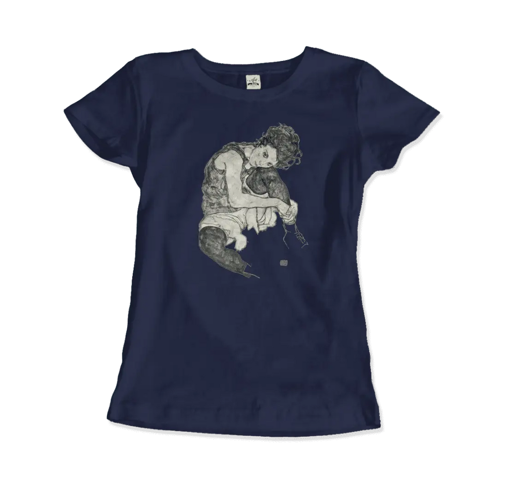 Egon Schiele Zeichnungen I (Drawings 1) 1917 Art T-Shirt by Art-O-Rama Shop ART-O-RAMA-SHOP
