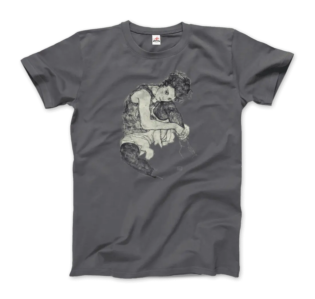 Egon Schiele Zeichnungen I (Drawings 1) 1917 Art T-Shirt by Art-O-Rama Shop ART-O-RAMA-SHOP
