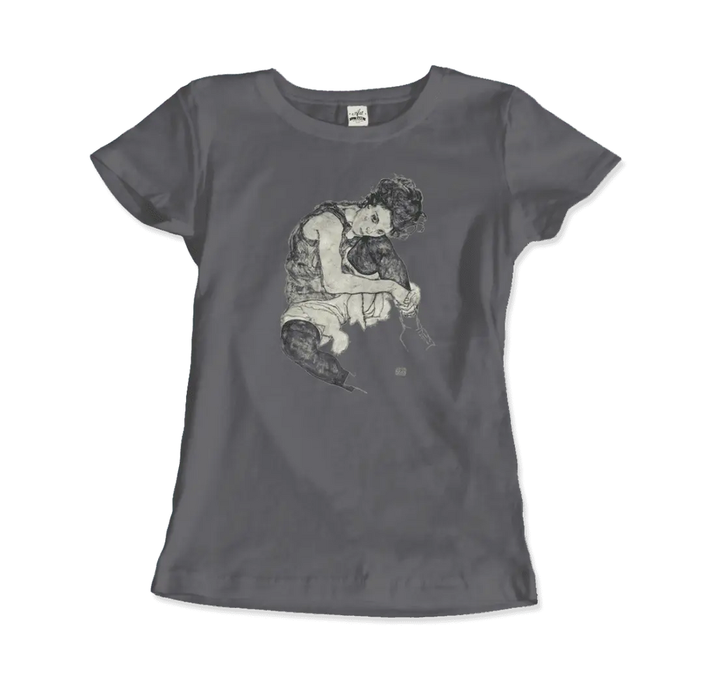 Egon Schiele Zeichnungen I (Drawings 1) 1917 Art T-Shirt by Art-O-Rama Shop ART-O-RAMA-SHOP