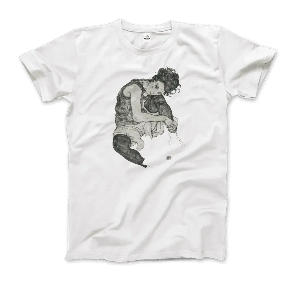 Egon Schiele Zeichnungen I (Drawings 1) 1917 Art T-Shirt by Art-O-Rama Shop ART-O-RAMA-SHOP